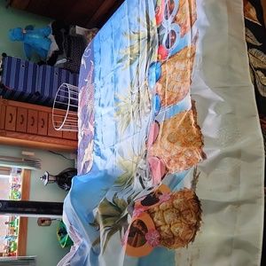 Extra Large Outdoor Decorative Flag Cool Summer Pinneapples wearing sun glasses